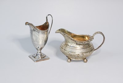 Lot 101 - Two George III Silver Cream-Jugs, One...