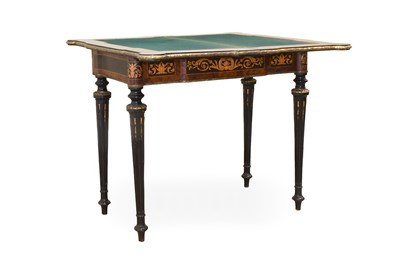Lot 321 - A French Amboyna, Ebonised, Stained Sycamore,...