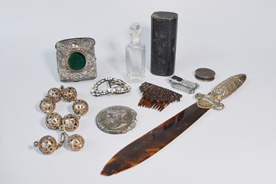 Lot 138 - A Collection of Assorted Silver and Objects of...