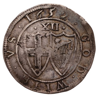 Lot 52 - Commonwealth, Shilling 1652, mm. sun on...