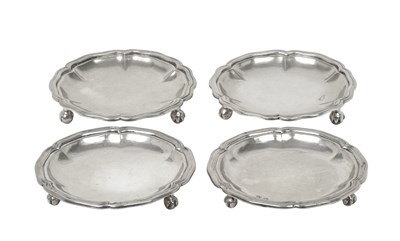 Lot Two Pairs of Spanish Silver Dishes