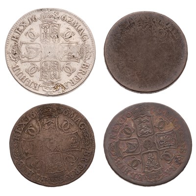 Lot 67 - Assorted Charles II Crowns, comprising; 1662,...