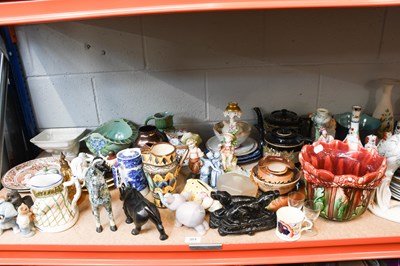 Lot 384 - Assorted Pottery, Porcelain and Glassware,...