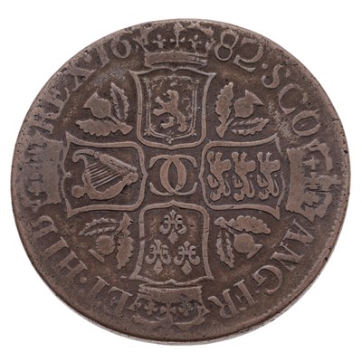 Lot 72 - Scotland, Charles II, Dollar 1682, thistles in...