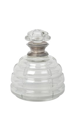 Lot A French Silver Mounted Glass Decanter