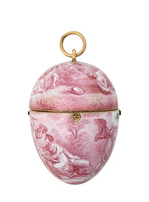 Lot A George III Gold-Mounted and Enamelled Box