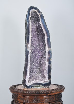 Lot 199 - Minerals/Fossils: A Large Brazilian Amethyst...