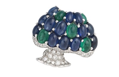 Lot 2143 - An Emerald, Sapphire and Diamond Novelty...