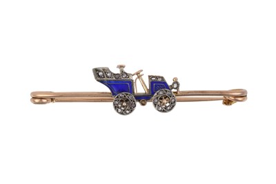 Lot 2422 - An Enamel and Diamond Novelty Brooch, circa...