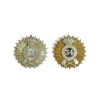 Lot 108 - An Indian Army NCO's Pagri Badge to the 34th...