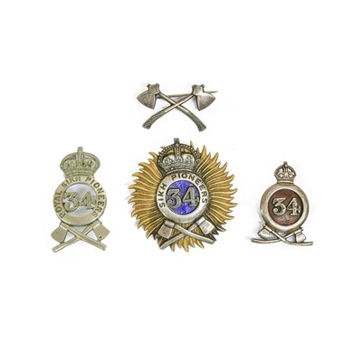 Lot 110 - A Post-1903 Indian Army Pagri Badge to the...