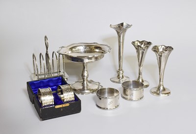 Lot 176 - A Collection of Assorted Silver, comprising a...