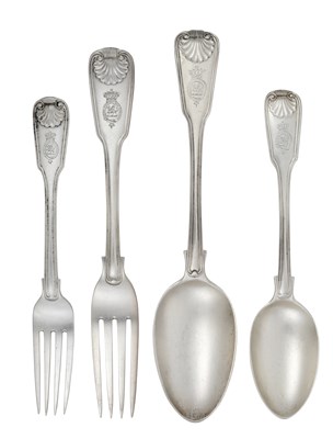 Lot A Victorian Silver Table-Service