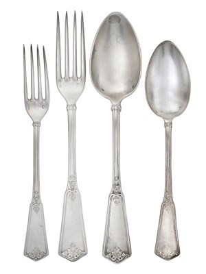 Lot A French Silver Table-Service