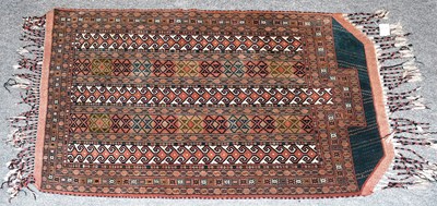 Lot 1122 - Rare Yomut Hatchli, the compartmentalised...