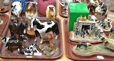 Lot 138 - A collection of Beswick and Border Fine Arts including Appaloosa, Highland Pony, early Border...