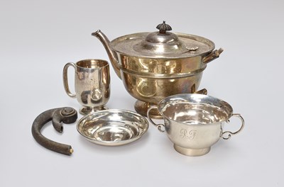 Lot 181 - A Collection of Assorted Silver, including a...
