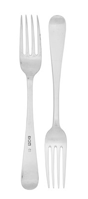 Lot 124 - A Set of Ten Edward VII Silver Dessert-Forks