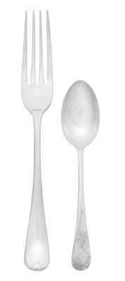 Lot 142 - A Collection of Victorian and Later Silver Flatware
