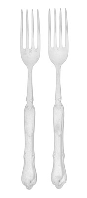 Lot 122 - Six Pairs of Elizabeth II Silver Fruit-Eaters