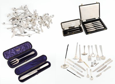 Lot 168 - A Collection of Assorted George I and Later Silver and Silver Plate Flatware