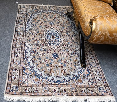 Lot 1112 - Nain Rug, the pistachio field centred by a...