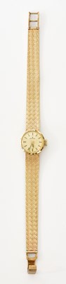 Lot 192 - A Lady's 9 Carat Gold Edox Wristwatch, manual...