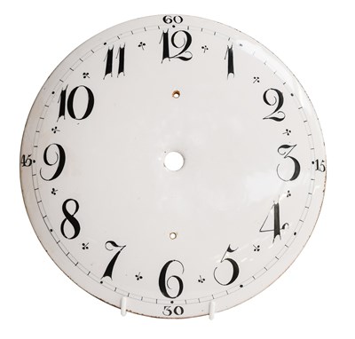 Lot 40 - An English Delft Clock Dial, circa 1750,...