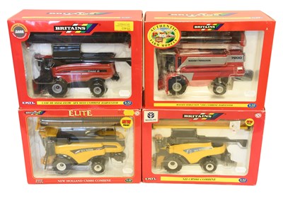 Lot 3356 - Britains 1:32 Scale Combine Harvesters