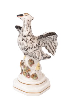 Lot 72 - A Staffordshire Porcelain Model of an Eagle,...
