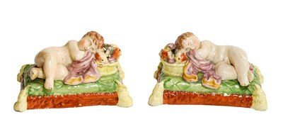 Lot 74 - A Pair of Staffordshire Pearlware Figures of...