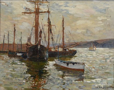 Lot 407 - Arthur J. Beaumont (1877-1956) "Boats, St Ives...