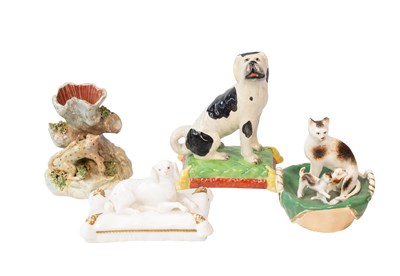 Lot 79 - A Staffordshire Pearlware Model of a St...
