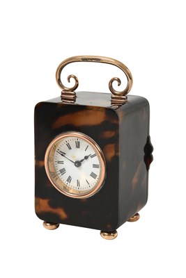 Lot A George V Gold-Mounted Tortoiseshell Timepiece