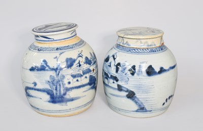 Lot 262 - Two Chinese Porcelain Ginger Jars, 17th...