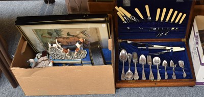 Lot 284 - A Cased Silver Condiment Set, together with an...