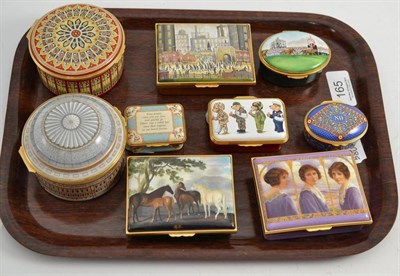 Lot 165 - Halcyon days boxes (9)