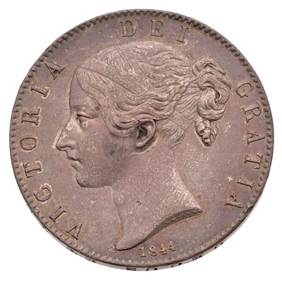 Lot 87 - Victoria, Crown 1844, VIII, cinquefoil stops,...