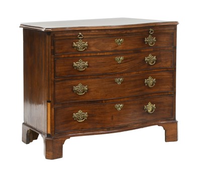 Lot 632 - A George III Mahogany, Rosewood-Crossbanded...