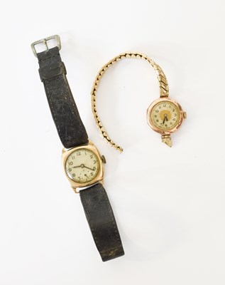 Lot 193 - A Lady's 9 Carat Gold Wristwatch, manual wound...