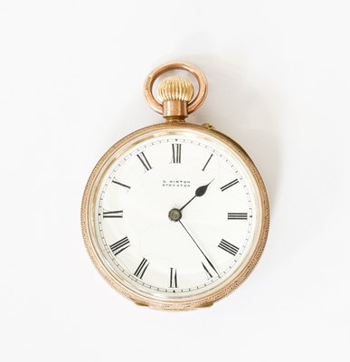 Lot 191 - A Lady's 9 Carat Gold Fob Watch, retailed by G....