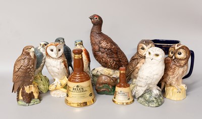 Lot 238 - Beneagles Pottery Decanters, including a barn...