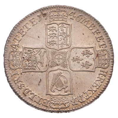 Lot 95 - George II, Halfcrown 1746, LIMA, D.NONO, (Bull...