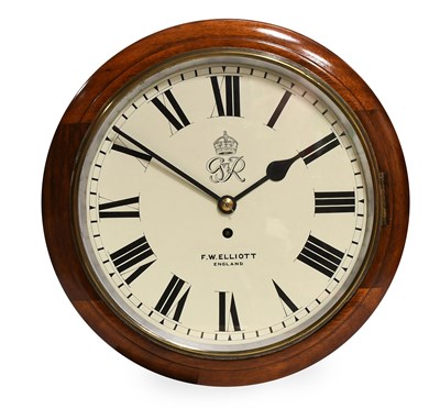 Lot 467 - A Mahogany Wall Timepiece, Signed F.W.Elliott,...