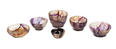 Lot 226 - Six Various Derbyshire Blue John Fluorite...