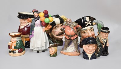 Lot 299 - Royal Doulton Items, comprising four character...