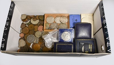 Lot 368 - A Collection of Silver Crowns and Other Coins,...