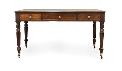 Lot 283 - A Regency Mahogany Writing Table, in the...