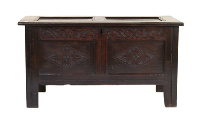 Lot 516 - A William III Carved Oak Chest, late 17th...