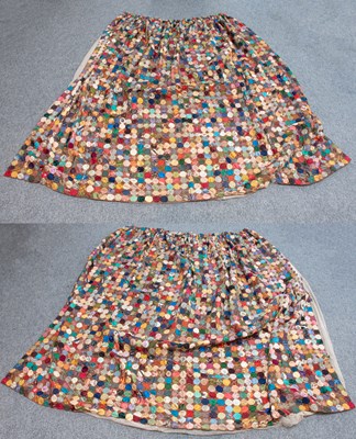 Lot 2014 - Pair of Early 20th Century Patchwork Curtains...